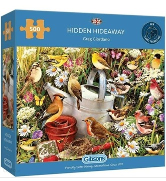 Premium Puzzle Gibsons 500 Elementów Kolorowe Ptak