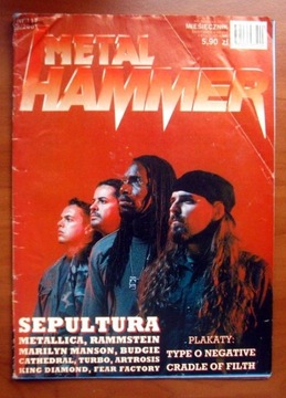 METAL HAMMER Nr.3/2001 Sepultura Metallica Budgie