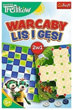 Warcaby Lis i Gęsi 2in1