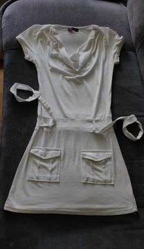 Biała sukienka/tunika S