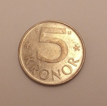 Szwecja 5 kron 1983 rok