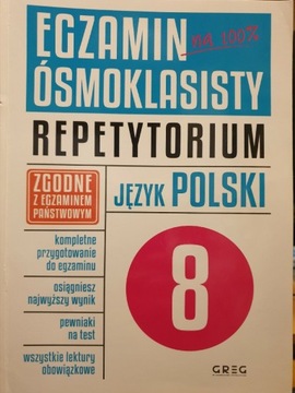 Egzamin Ósmoklasisty Polski repetytorium +arkusze 