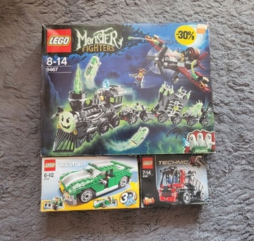 Zestawy LEGO - 9467, 6743, 8065 