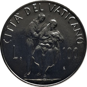 Watykan 100 lire 1982, KM#164