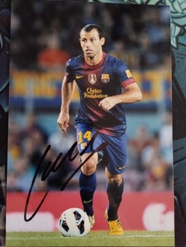 Autograf Javier Mascherano 