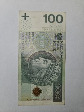 Banknot 100 złotowy 5 stycznia 2012r.