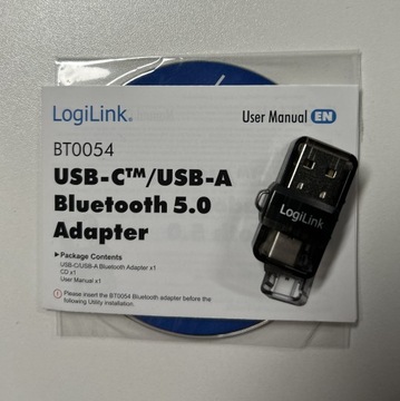 Adapter USB-C/USB-A Bluetooth 5.0 Logilink