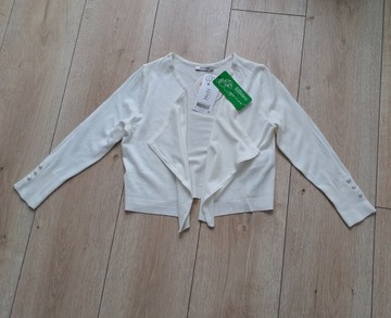 Sweterek narzutka bolerko Orsay 36/S białe/kremowe