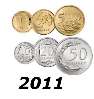 Komplet monet obiegowych 2011 rok mennicze