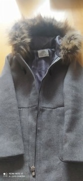 Szary płaszcz Zara 140