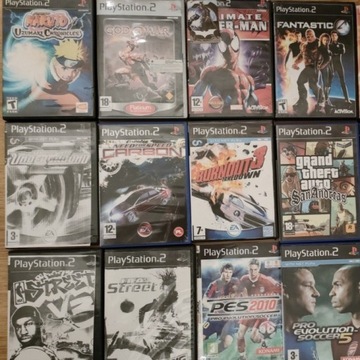 Gry PlayStation 2: Naruto, GTA, NFS, FIFA