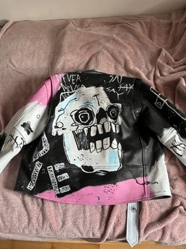 Lil peep never say die jacket handmade replica