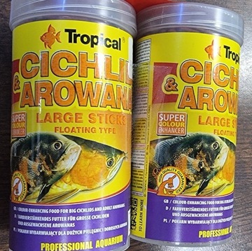 Tropical Cichlid & Arowana Large Sticks 2x 250 ml 