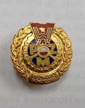 Odznaka PZM Polski Związek Motorowy złota 