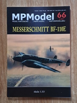 MPModel 66 model kartonowy MESSERSCHMITT BF-110E