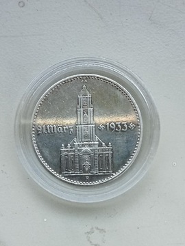 Niemcy 2 Marki 1934 r Wieża srebro 