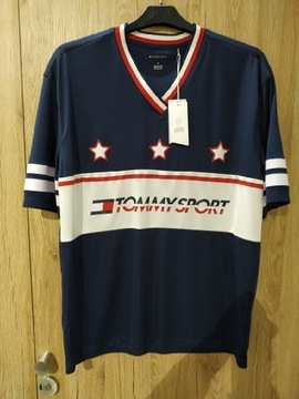 TOMMY SPORT - hockey inspired tee whith stars ,M