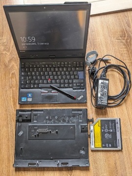 Lenovo ThinkPad x220t tablet pc dotyk i5 2520 2/4 8gb 120gb windows