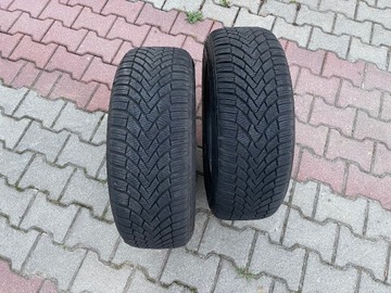 Opony zimowe 205/55 R16 CONTINENTAL jak nowe 2szt