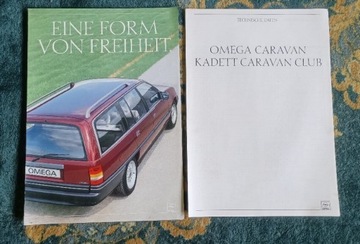 Prospekt album Opel Omega Kadett Caravan Club
