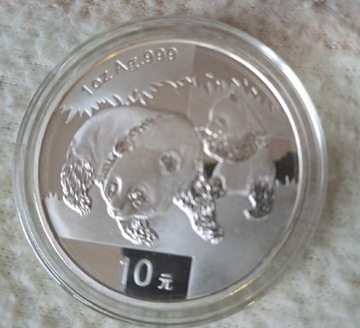 10 Yuan 2008 srebro