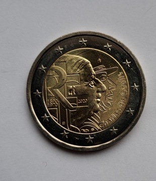 Moneta 2 euro Francja 2020