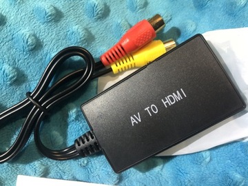 Konwenter AV to HDMI z kablami