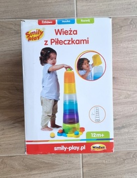 Wieża z piłeczkami Smily Play sorter