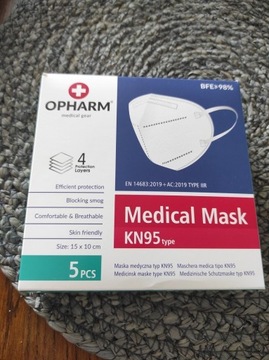 Maska Opharm medical.5 szt.w opakowaniu