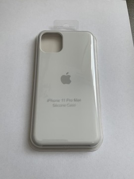 Plecki Apple silicone Case IPhone 11 pro Max biały
