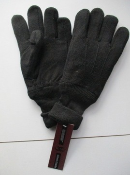 Rękawiczki męskie polarowe grube czarne