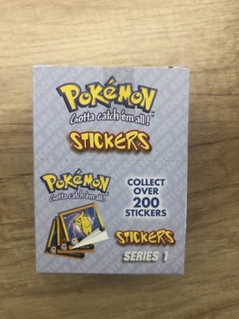 Pokemon Stickers pokemon series 1 box 30 saszetek 