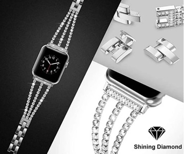 Pasek Apple Watch 38/40/41mm Diamenty bling