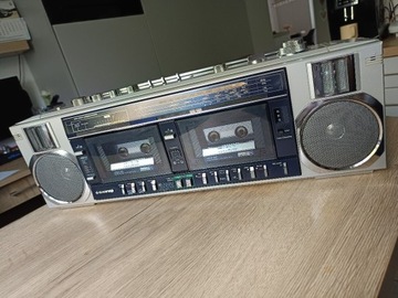 Radiomagnetofon Kaseciak Sanyo M-W25L boombox PRL