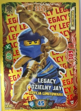 Karta Lego Ninjago LE33 Legacy Dzielny Jay seria 6