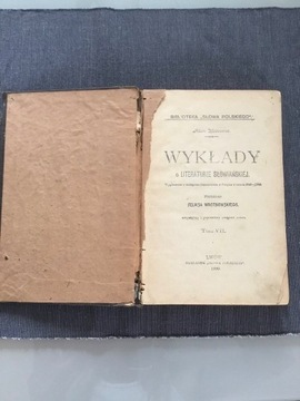 Wykłady o literaturze słowiańskiej Mickiewicz 1900
