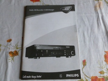 Instrukcja Philips CD Recorder CDR-820