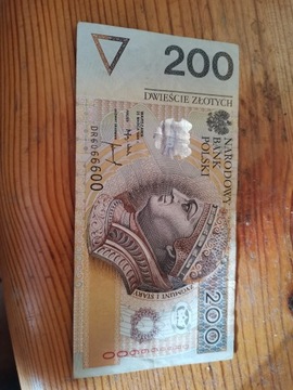 Banknot 200zł kolekcjonerski 6066600