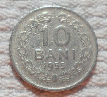 Rumuńska Republika Ludowa RPR 10 bani 1955