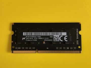 RAM DDR3 Micron 2 GB 1600 MHz PC3L-12800S