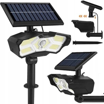 Lampa solarna z czujnikiem ruchu LED z pilotem