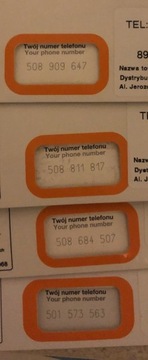 Zestaw fajnych łatwych numerów telefonu