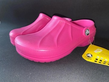 Nowe Crocs Klapki Różowe Unisex Rozmiar 3/36