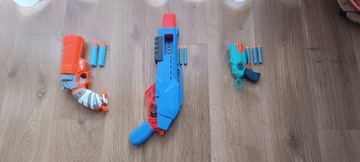 Nerf - flara, shot gun, x-shot - zestaw