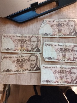 Banknoty PRL 100zł 17 Sztuk Ludwik Waryński