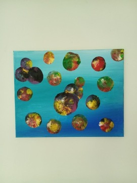 Obraz akryl 40x50 Abstrakcja''Balony''