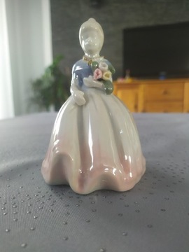 Figurka porcelanowa z dzwoneczkiem - lata 90