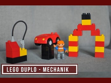 Klocki Lego Duplo - Mechanik - Samochód, figurka