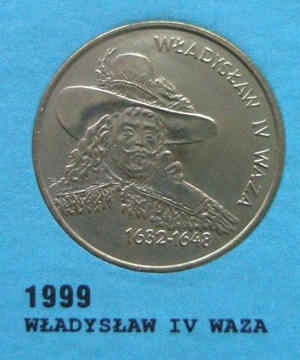 2 złote 1999, Władysław IV Waza, st. 1-