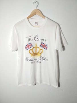 Królowa Elżbieta II platynowy jubileusz t-shirt M